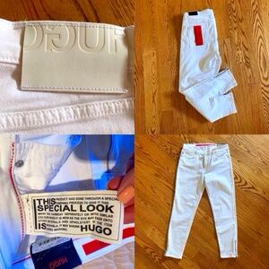 NWT Hugo Boss Super Skinny Stretch Jeans Size 31/32 White